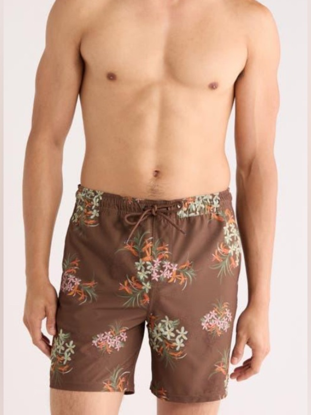 Reef Mens brown Jagger swim trunks NWT